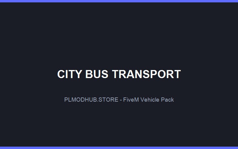 City Bus & Public Transport Pack