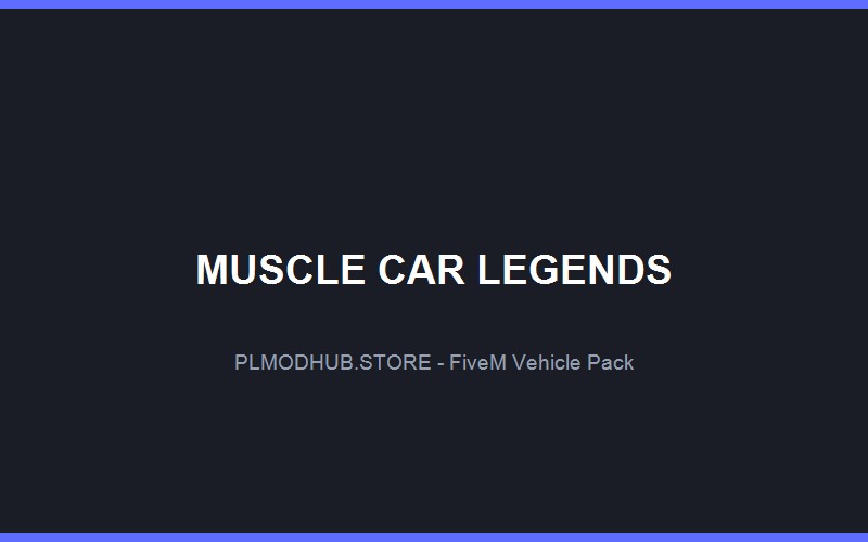 Muscle Car Legends Pack (6 Cars)